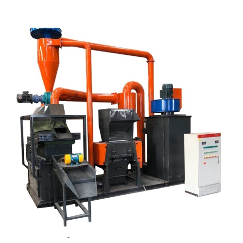 Waste copper wire cable shredder and separator machine