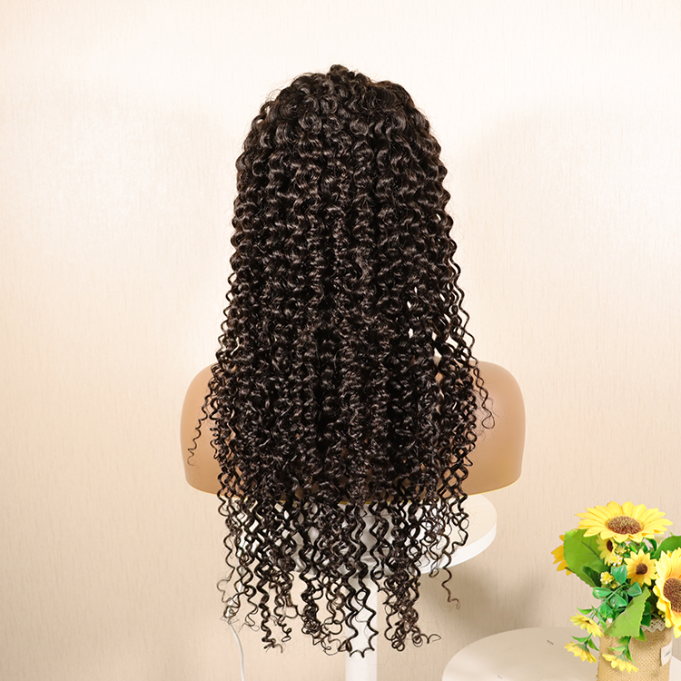 13x4 Curly Wave Lace Front Brazilian Virgin Human Hair Wigs, Wholesale Price Unprocessed Lace Frontal Wig Virgin Full Lace Wigs