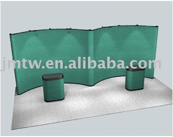 pop up stand, pop up frame, aluminum display, curved pop up