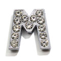 Glitter Letter Charms Rhinestone 26 Letter Pendants DIY Craft for Jewelry Nacelace Finding Accessories