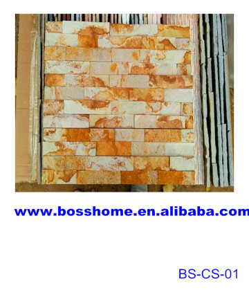 Exterior Royal gold culture stone for wall decoration