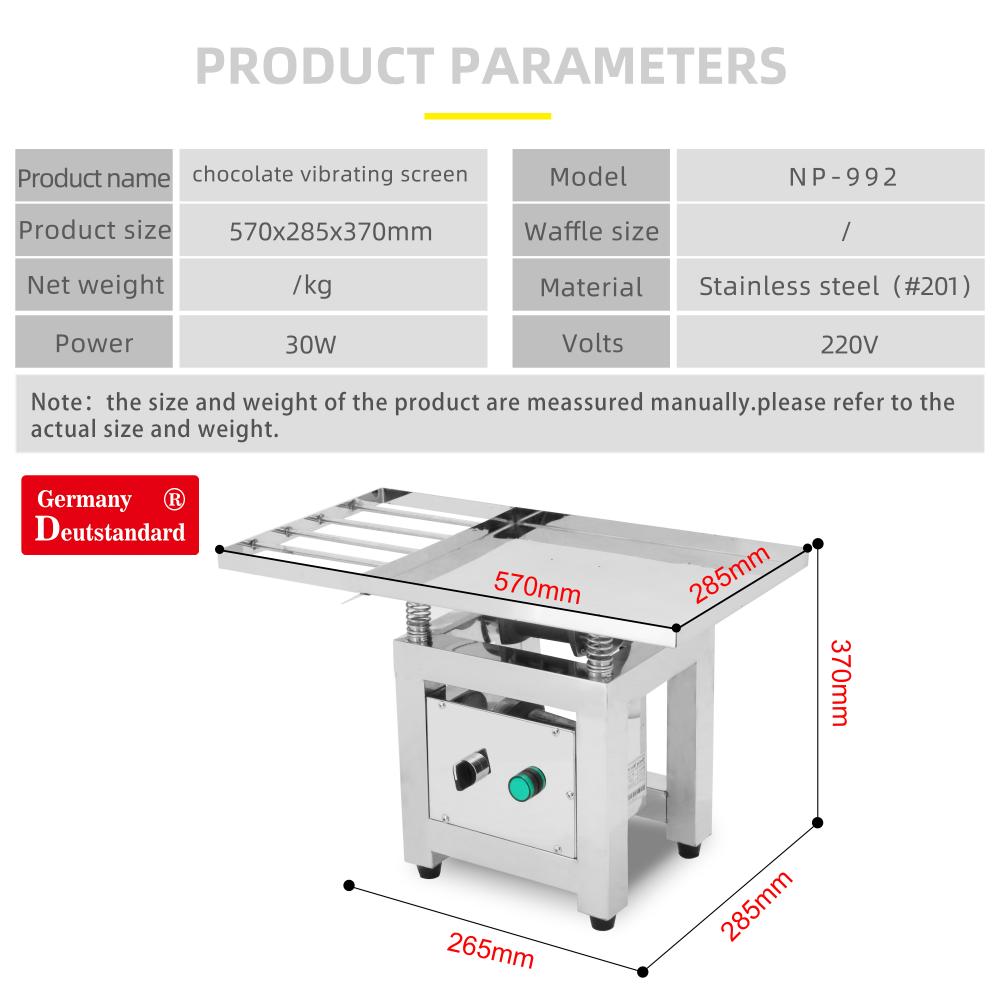 tabletop vibrating table for chocolate