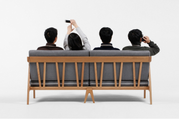 FAS OAK Wooden "BUTTERFLY" SOFA Sets