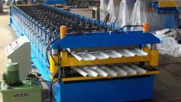Popular  double layer color coated steel roof panel roll forming machine