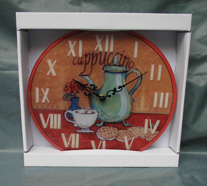 Leisure Decoration Glass Wall Clock