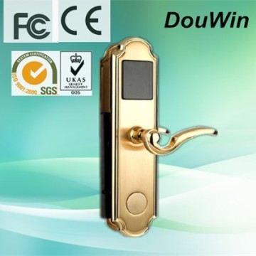 Hotel safety keyless door cylinder lock with knob