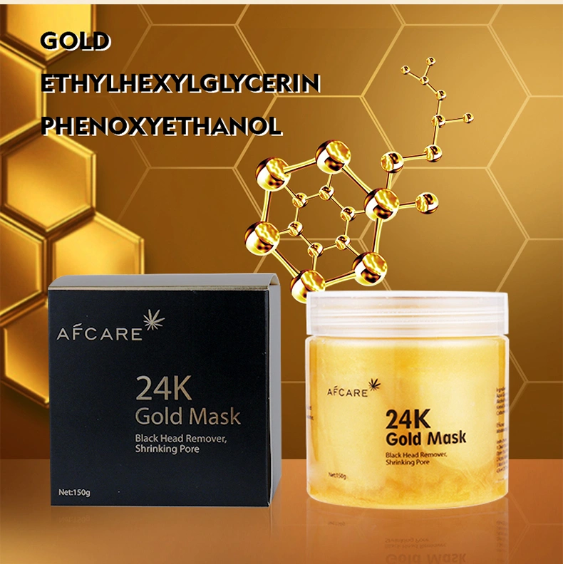 Private Label Anti Wrinkle and Moisturizing Blackhead Remover Collagen Peel off Facial 24K Gold Face Mask