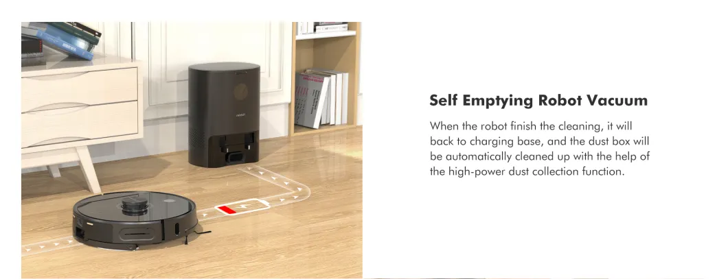 Low Working Noise Smart Home Cleaning vacuum Automatic Robotic Vacuum Dry and Wet Intelligent Robot Vacuum Cleaner