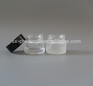 Cosmetic packaging 10ml thick bottom transprent eye cream glass jar 10ml glass jar