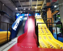 Kids' Entertainment: Discover the Exciting Bettaplay Trampoline Park with Rainbow Slide and Dry Ski Slope - For Sale