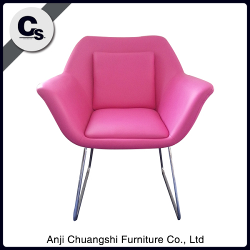 2016 popular fashion PU seat leather armchair