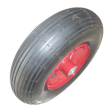 Hand Take Wheelbarrow Wheels