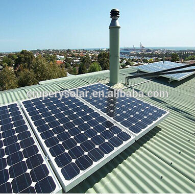 Solar pitched tin roof mounting system