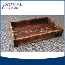 Handmade Wood Tray Home Decor Tabletop Rustic Charm Antique wood tray