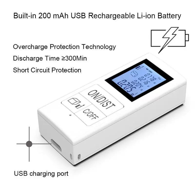 Laser Distance Meter Laser Rangefinder Electronic Ruler Measuring Instrument