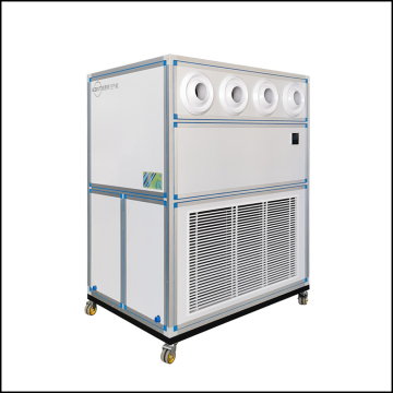 Air to air heat pump ac for greenhouse