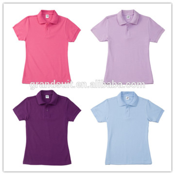 Custom 100% polyester fabric top thai quality women' s shirt polo