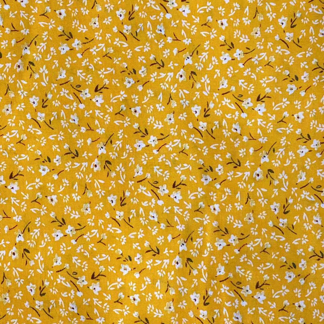45S Letzte Muster Blume weich gedruckte Fuli Crepe 100% Viskose Stoff für Frau