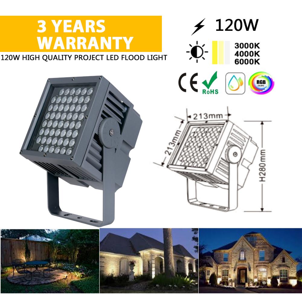 โคมไฟ LED กลางแจ้ง 120W รับประกัน 3 ปี