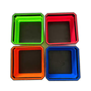 Collapsible Magnetic Trays: The Perfect Organizer for Craftsmen - ABS Silicone Folding Magnetic Tool Trays