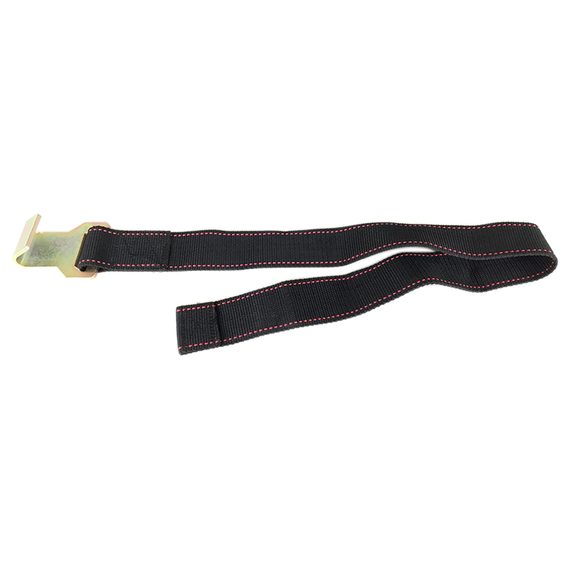 Curtain Side Truck Trailer Pull Down Locking Buckle Strap Fixed End With Combi Hook Steel