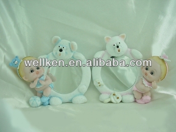 mini picture frame,polyresin mini baby figurines
