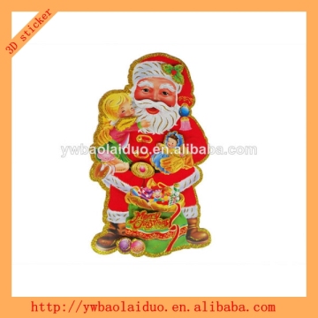 3D wall shopping mall christmas decorations sticker