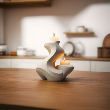 Minimalist Living Home Concrete Decorative Candlestick