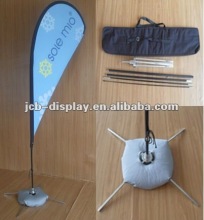 beach teardrop banner for display