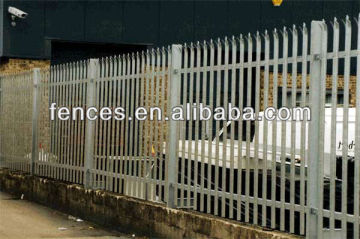 triple pointed top steel palisade fence