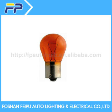 S25 12V 21/5W amber halogen bulb