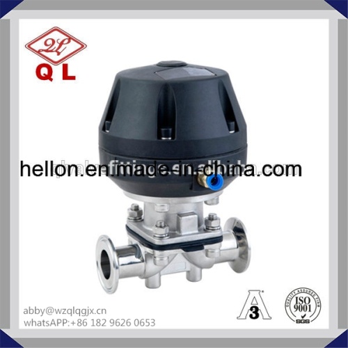 Stainless Steel Sanitary Pneumatic Clamped Diaphragm Valve