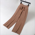 Casual Wide Leg Knit Pants Ladies Pants