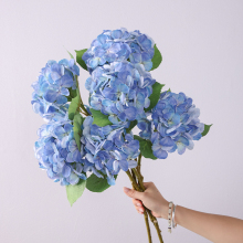 Blue and White Hydrangea Artificial Flowers for Wedding Decorations