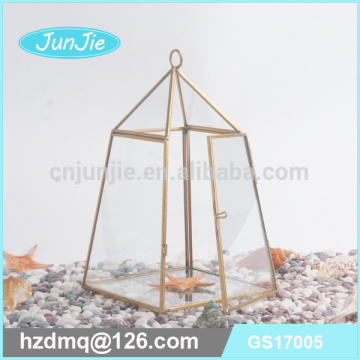 popular style glass display box glass and copper box