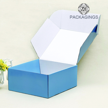 Blue large coats packaging/gift mailing box