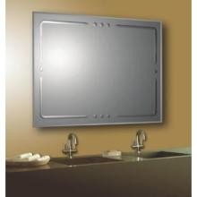 rectangular Engraved Bathroom Mirror
