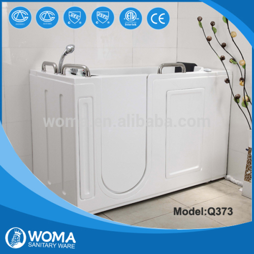 Q373 High quality CUPC/ETL Certificate old people products walk in tub shower combo with extension kit selection