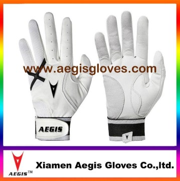 All white batting gloves