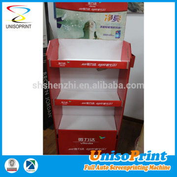 New products coroplast cardboard cleaning products display rack