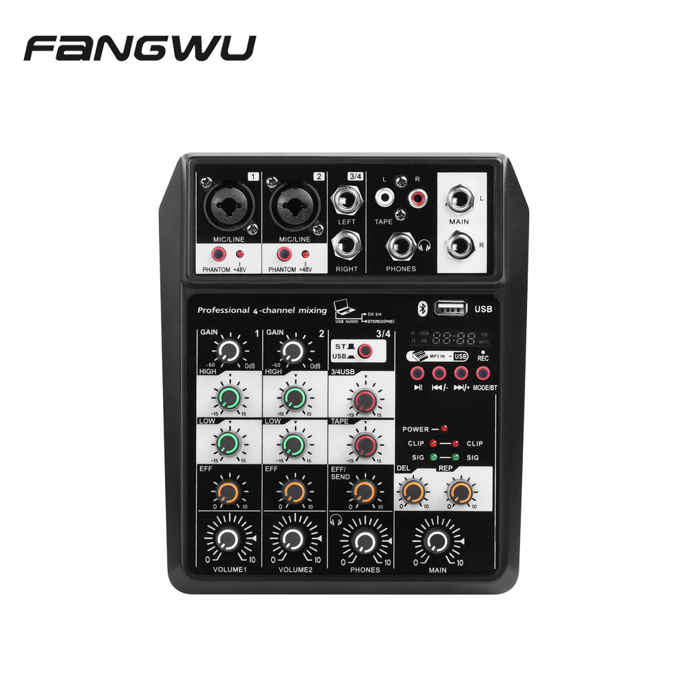 Mini Portable Professional Mixing Broadcast Console Dj Mixer