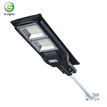 Luz de rua solar all-in-one ip65 80w externa inteligente