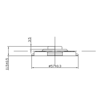 57mm round paper cone speaker for voice box