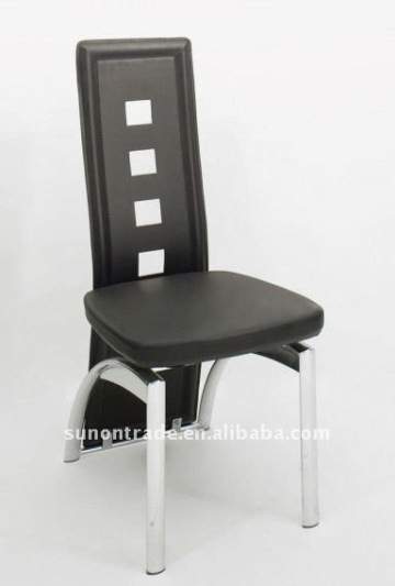 high back chrome dining chairs