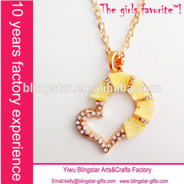 diamond alloy heart necklace