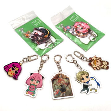 Sublimation Keychains acrílico Llavero acrílico anime personalizado