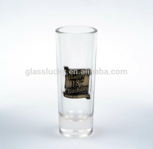 Glass shot glass rainbow cup