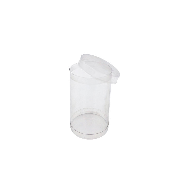 Custom clear PET plastic cylinder box packaging