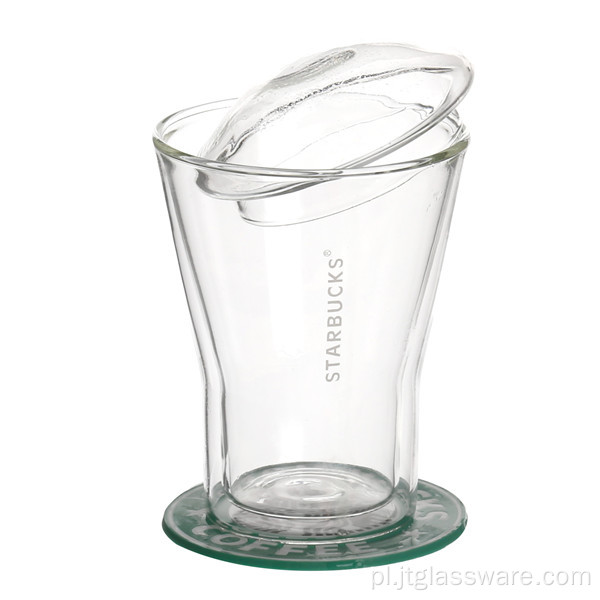 Ręcznie robiony podwójny szklany szklany kubek whisky