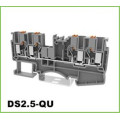 2,5 mm2 2-in-2-out-DIN-Schienenanschlussblock